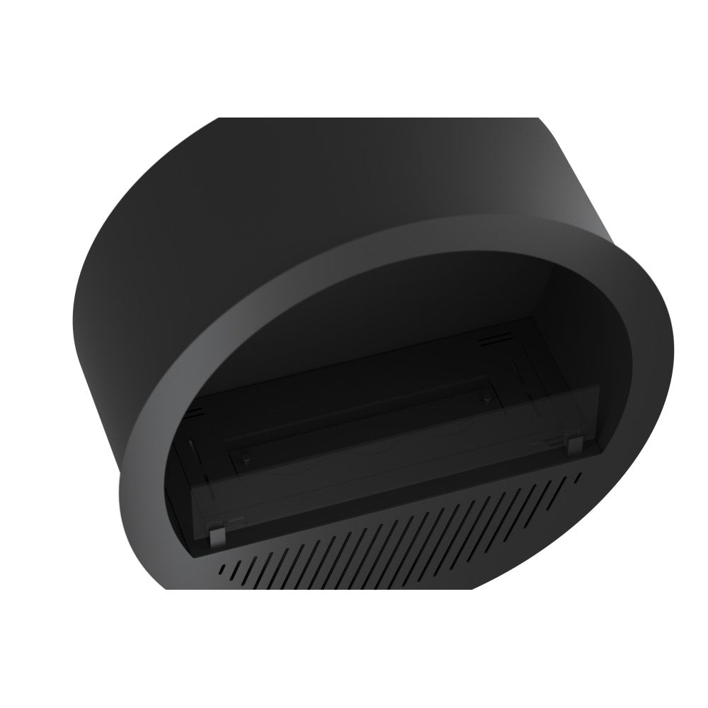 Camino a Bioetanolo da incasso Incyrcle Inside - Biocamino rotondo di design da parete d.70cm