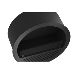 Camino a Bioetanolo da incasso Incyrcle Inside - Biocamino rotondo di design da parete d.70cm