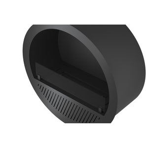 Camino a Bioetanolo da incasso Incyrcle Inside - Biocamino rotondo di design da parete d.70cm