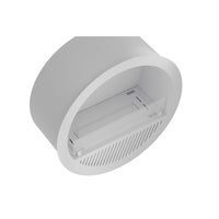 Camino a Bioetanolo da incasso Incyrcle Inside - Biocamino rotondo di design da parete d.70cm Bianco