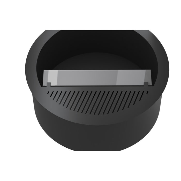 Camino a Bioetanolo da incasso Incyrcle Inside - Biocamino rotondo di design da parete d.70cm