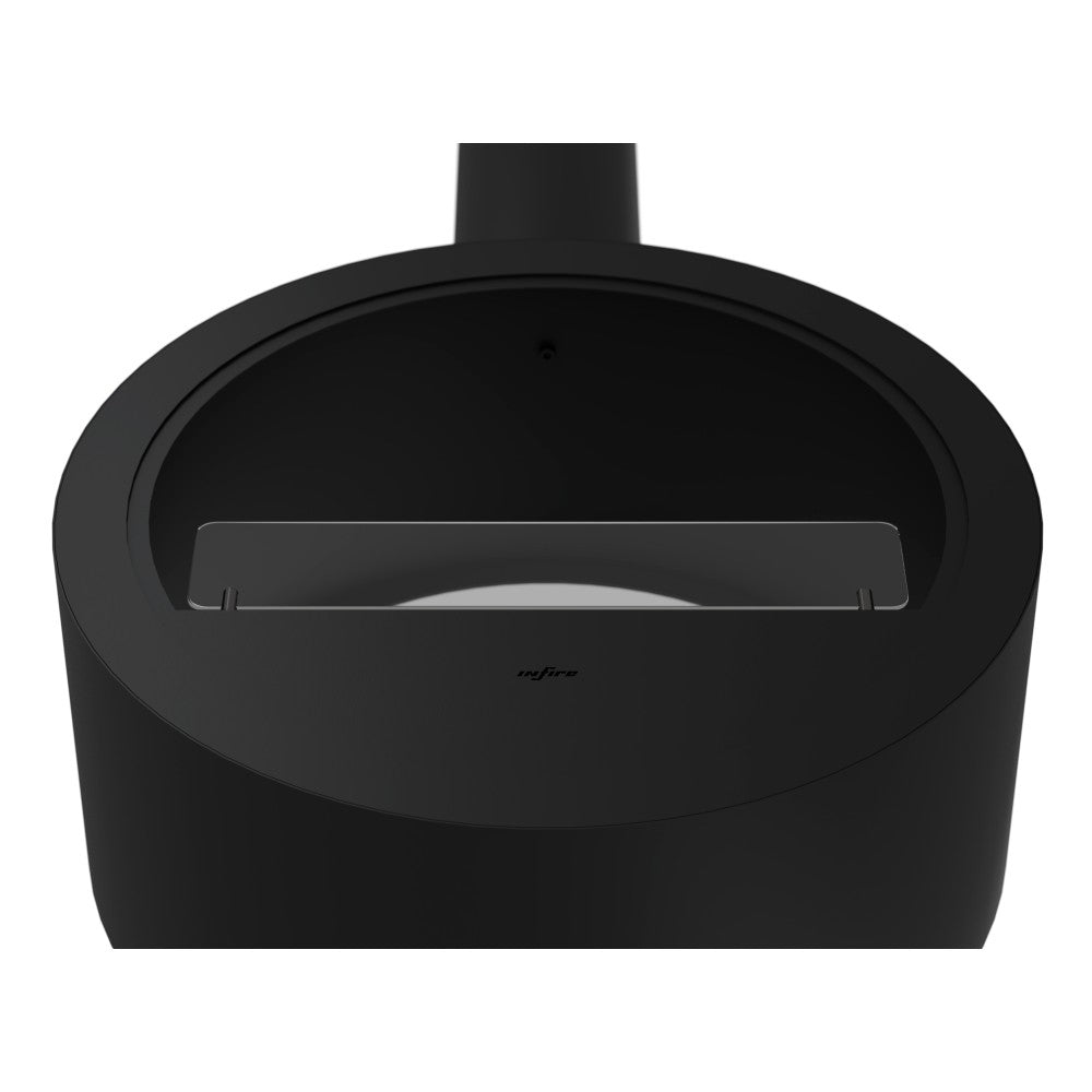 Camino a Bioetanolo sospeso da soffitto Incyrcle Slim 2Side - Biocamino rotondo di design con doppia facciata aperta d.70cm