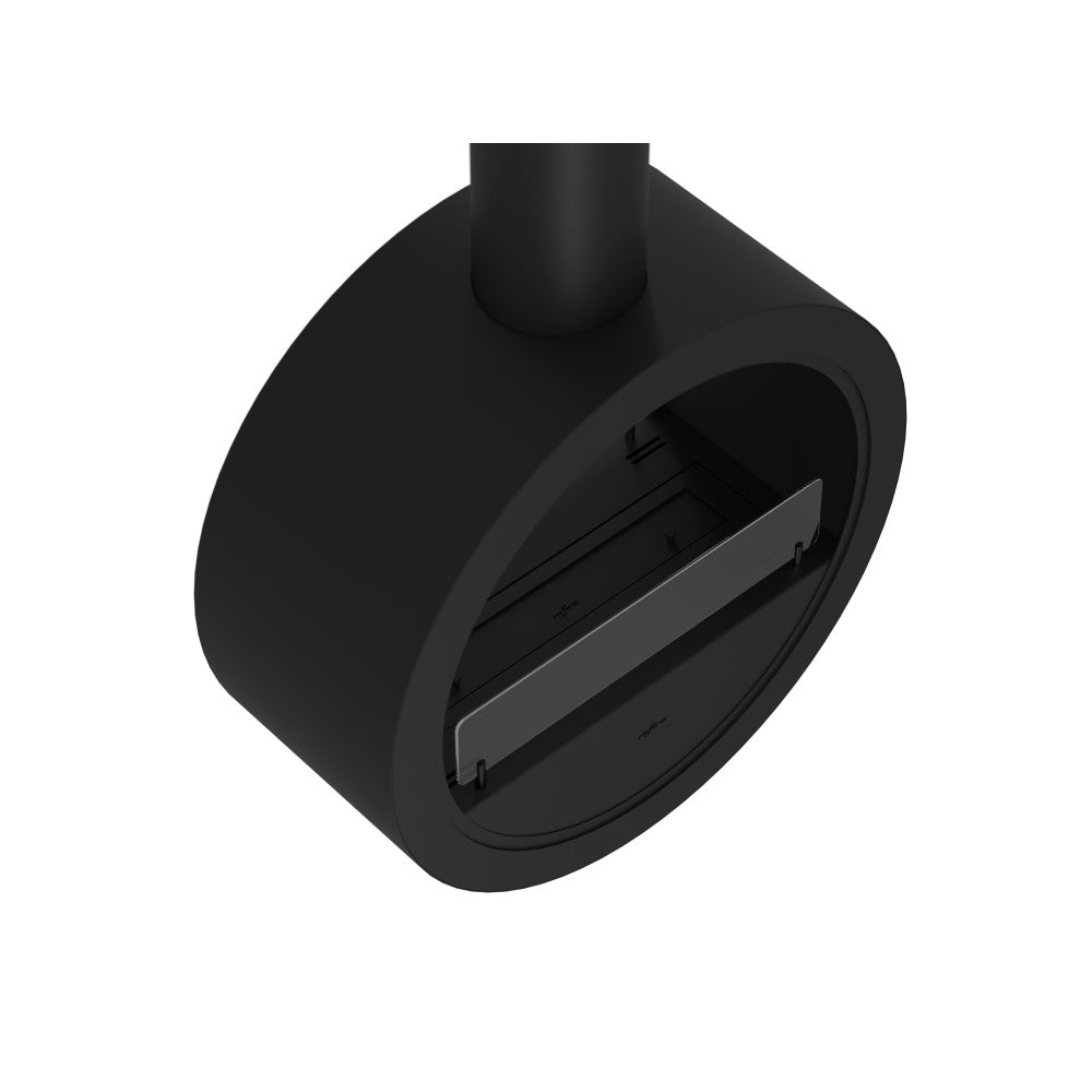 Camino a Bioetanolo sospeso da soffitto Incyrcle Slim 2Side - Biocamino rotondo di design con doppia facciata aperta d.70cm Bianco