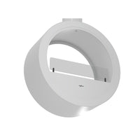 Camino a Bioetanolo sospeso da soffitto Incyrcle Slim 2Side - Biocamino rotondo di design con doppia facciata aperta d.70cm Bianco