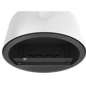 Camino a Bioetanolo sospeso da soffitto Incyrcle Slim - Biocamino rotondo di design d.70cm Bianco