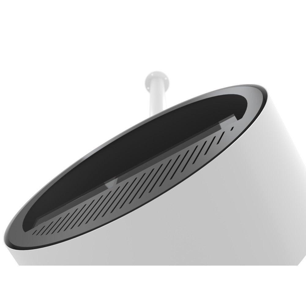 Camino a Bioetanolo sospeso da soffitto Incyrcle Slim - Biocamino rotondo di design d.70cm Bianco