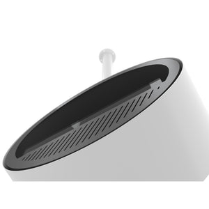 Camino a Bioetanolo sospeso da soffitto Incyrcle Slim - Biocamino rotondo di design d.70cm Bianco