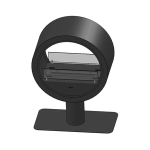 Camino a Bioetanolo da appoggio Incyrcle Stand 2Side - Biocamino rotondo di design con doppia facciata d.70cm