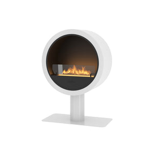 Camino a Bioetanolo da appoggio Incyrcle Stand - Biocamino rotondo di design da terra d.70cm Bianco