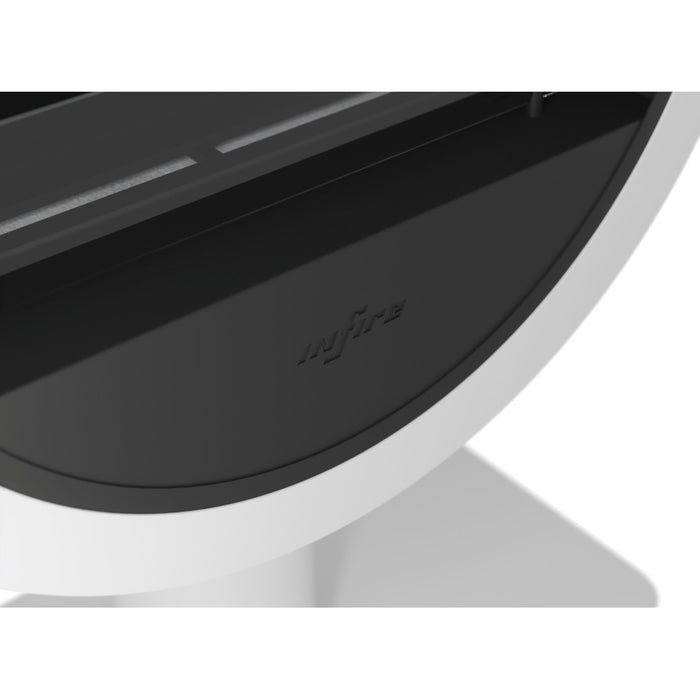 Camino a Bioetanolo da appoggio Incyrcle Stand - Biocamino rotondo di design da terra d.70cm Bianco