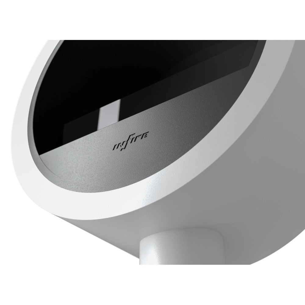 Camino a Bioetanolo da appoggio Incyrcle Stand - Biocamino rotondo di design da terra d.70cm Bianco