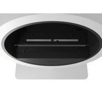 Camino a Bioetanolo da appoggio Incyrcle Stand - Biocamino rotondo di design da terra d.70cm Bianco