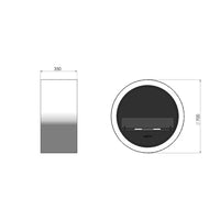 INCYRCLE WALL - Biocamino da parete vari colori - Verde menta