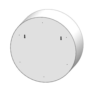 Camino a Bioetanolo da parete Incyrcle Wall - Biocamino rotondo di design da appendere al muro d.72cm Bianco