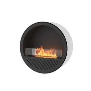 Camino a Bioetanolo da parete Incyrcle Wall - Biocamino rotondo di design da appendere al muro d.72cm