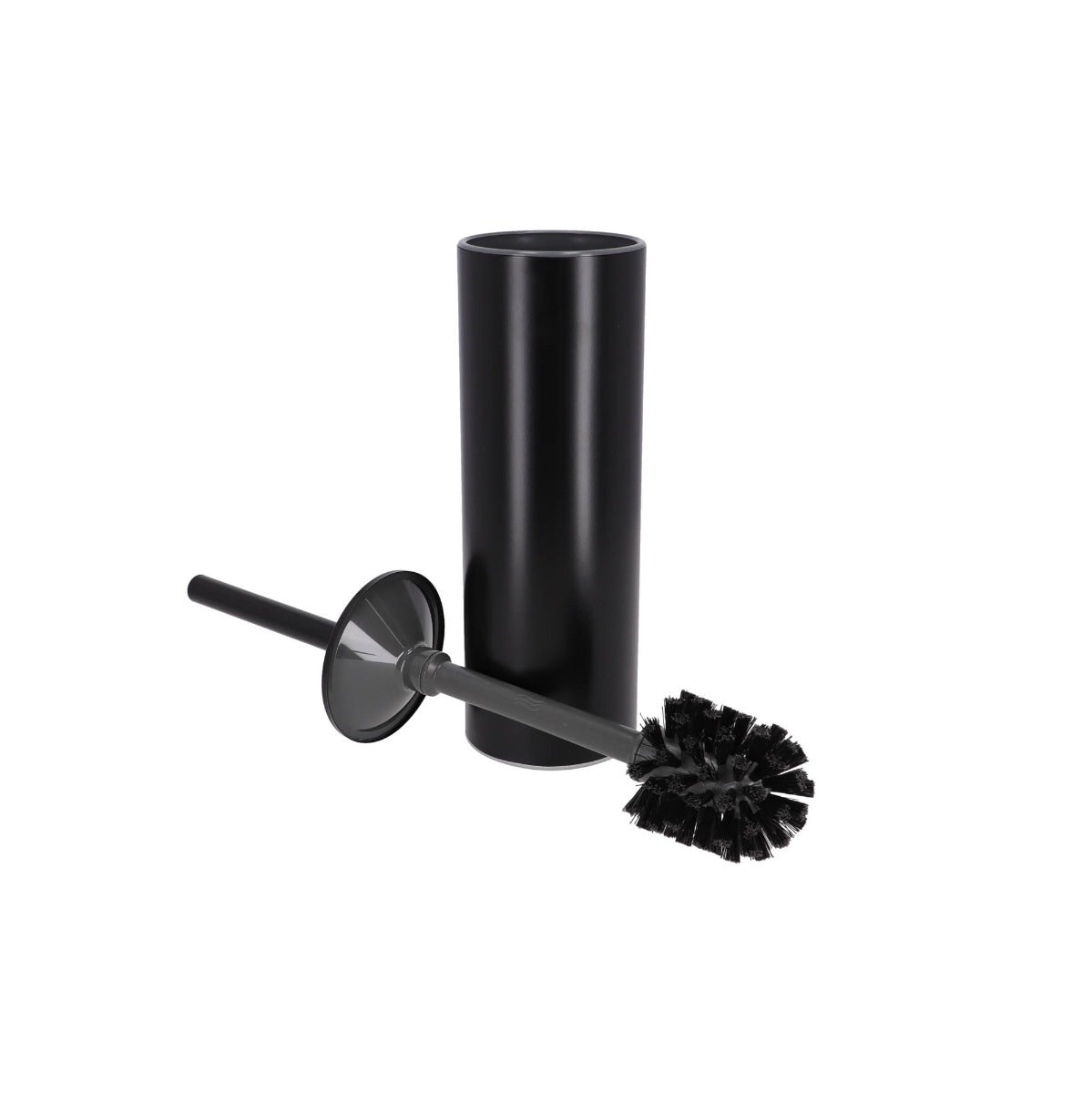 Inda - Portascopino da appoggio nero opaco