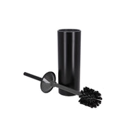 Inda - Portascopino da appoggio nero opaco