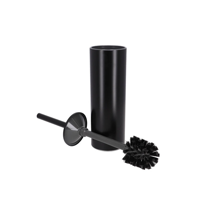 Inda - Portascopino da appoggio nero opaco