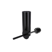 Inda - Portascopino da appoggio nero opaco