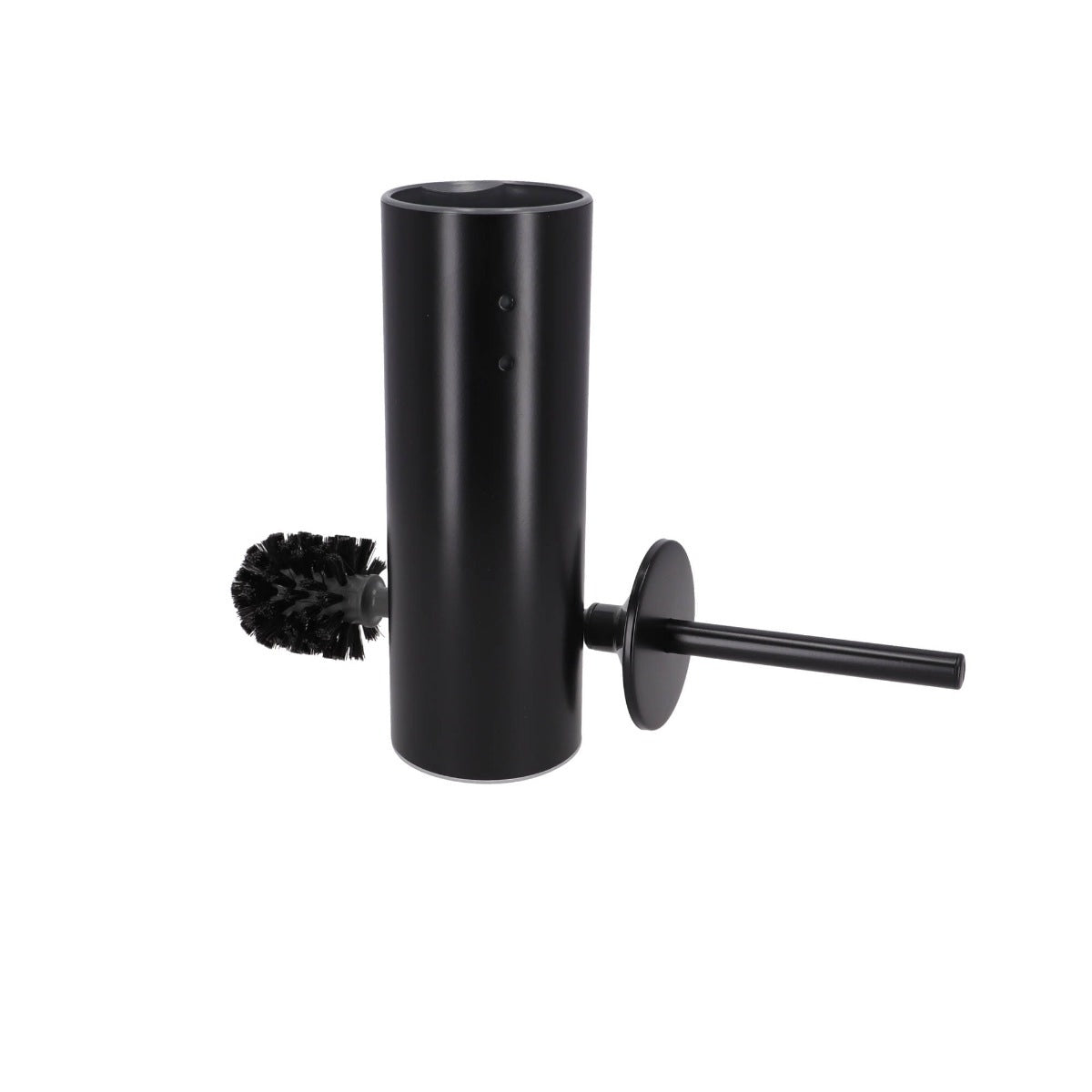 Inda - Portascopino da appoggio nero opaco