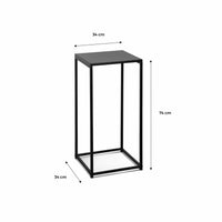 Set di 2 tavolini neri  per salotto, nero