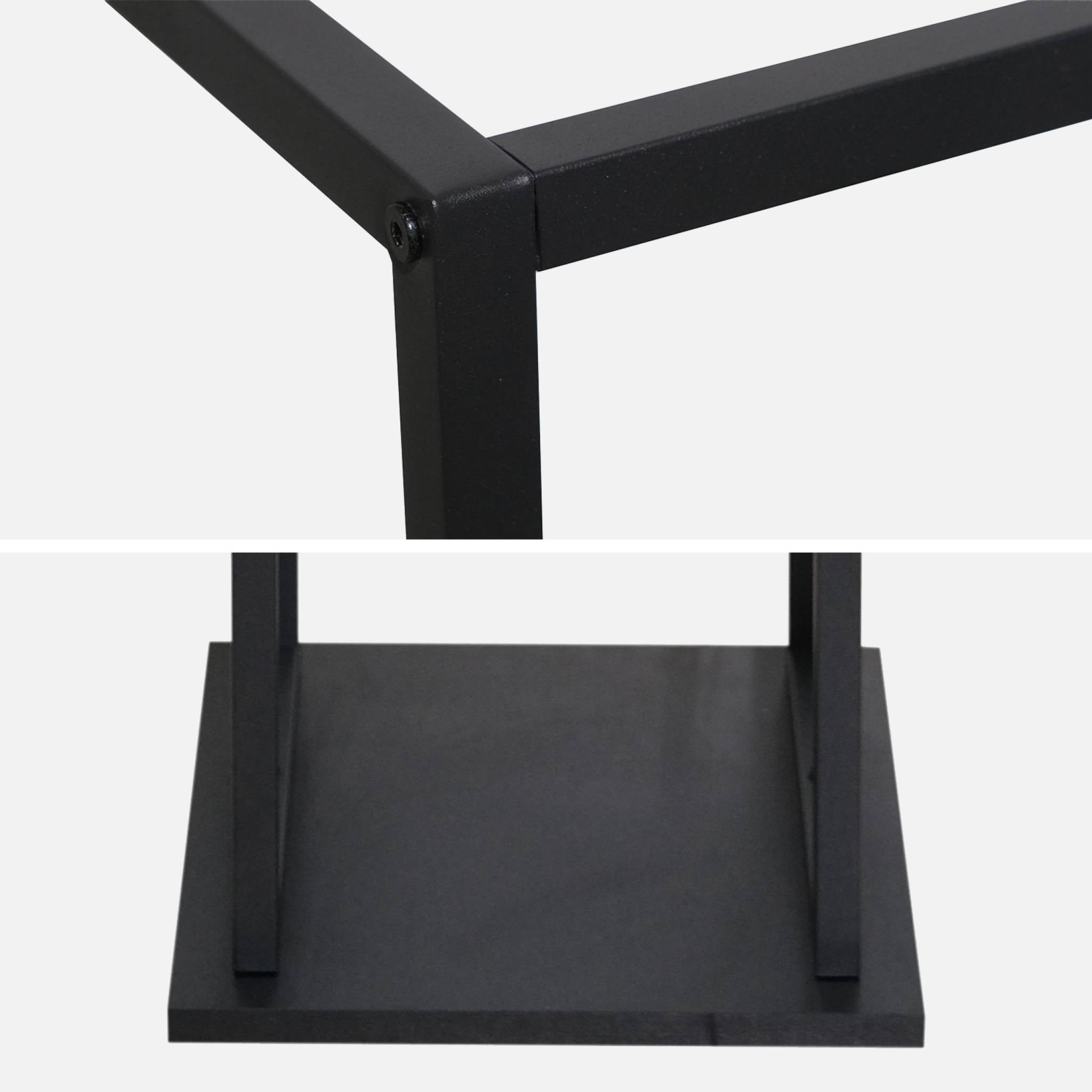 Portaceppi interno verticale, 112cm, nero