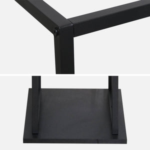 Portaceppi interno verticale, 112cm, nero