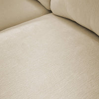 Divano 2 posti tessuto sfoderabile, beige