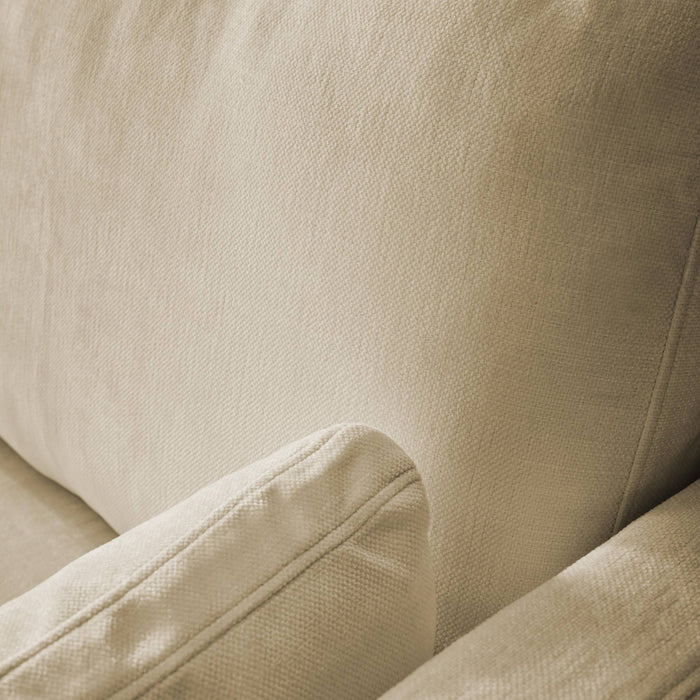 Divano 2 posti tessuto sfoderabile, beige