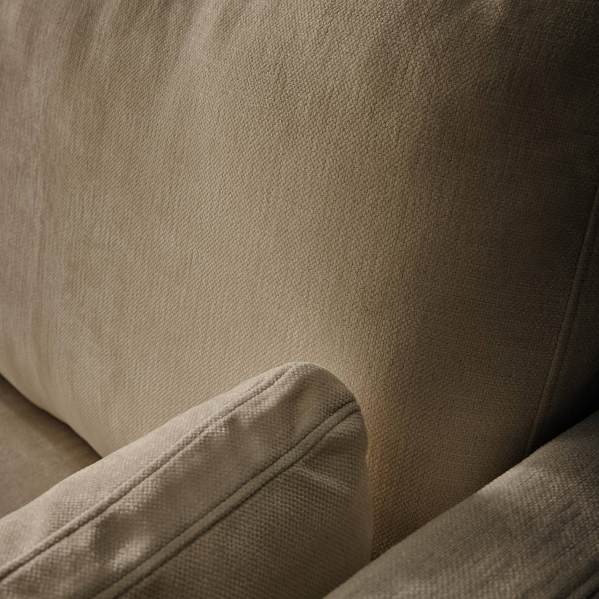 Divano 2 posti tessuto sfoderabile, talpa