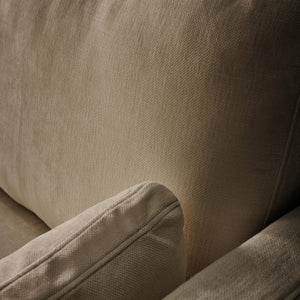 Divano 2 posti tessuto sfoderabile, talpa