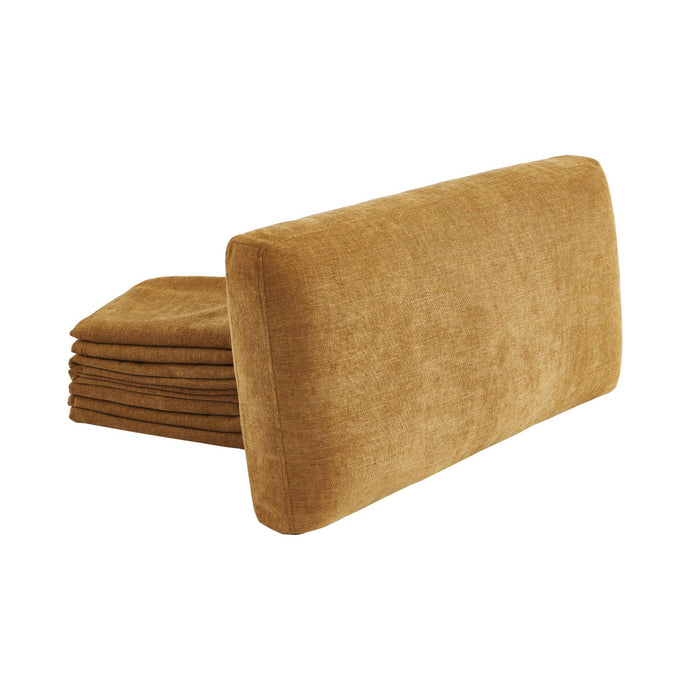 Copertura in tessuto per divano letto 3 posti neo, ocra