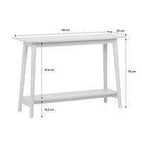 Consolle scandinava effetto legno di noce, 110cm, effetto frassino