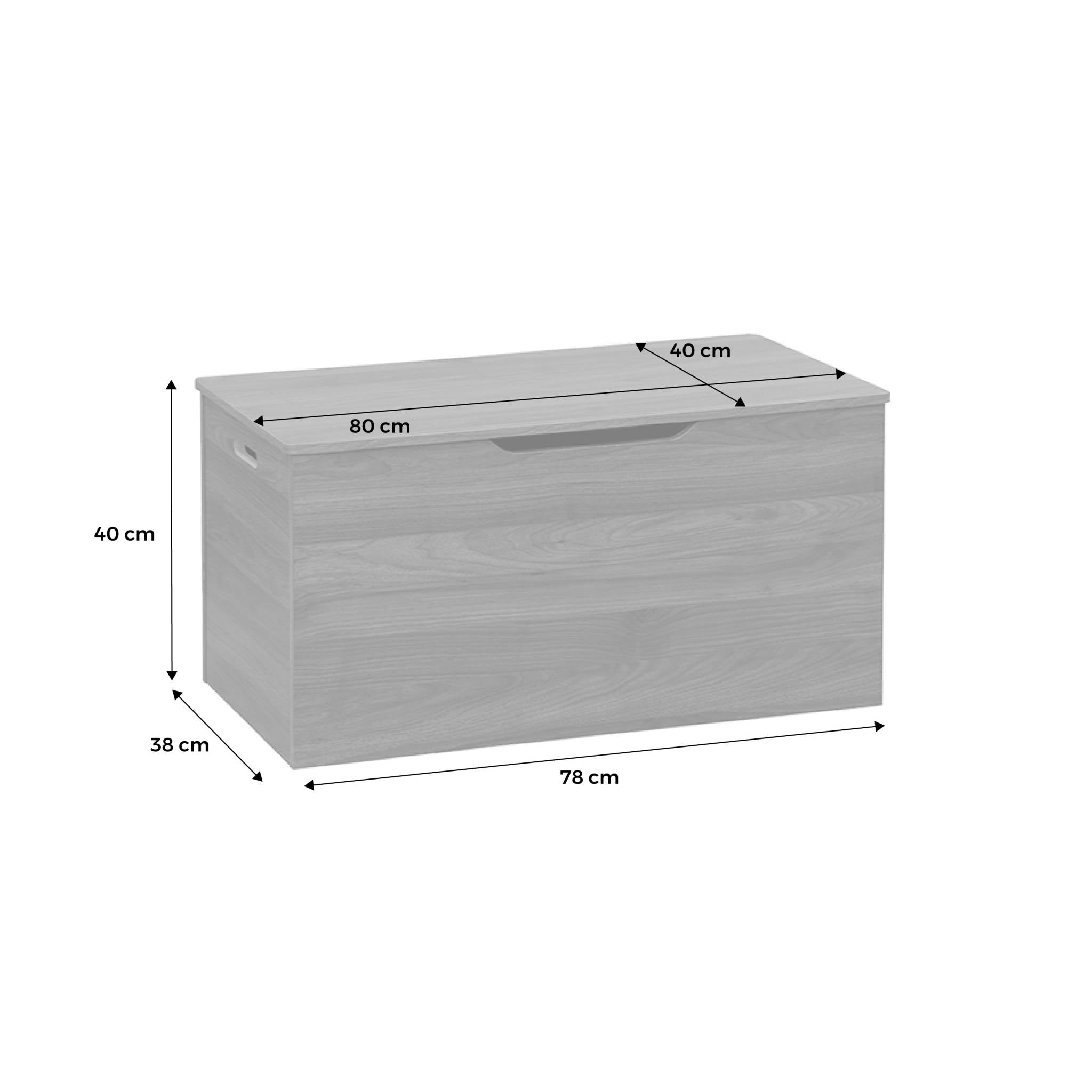 Baule, effetto legno tinto noce, marrone