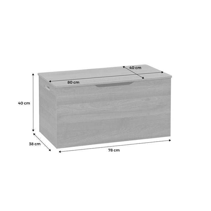 Baule, effetto legno tinto noce, marrone