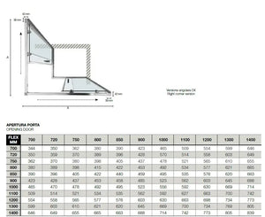 Box Doccia EASYFLEX 6mm Porte Scorrevoli Anticalcare H200 - 139x139