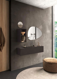 Nuova Parete da ingresso moderna, finitura Lava ZLCINFNCOMPN59