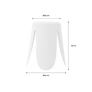 Set di 4 sgabelli impilabili ecopelle, arancione