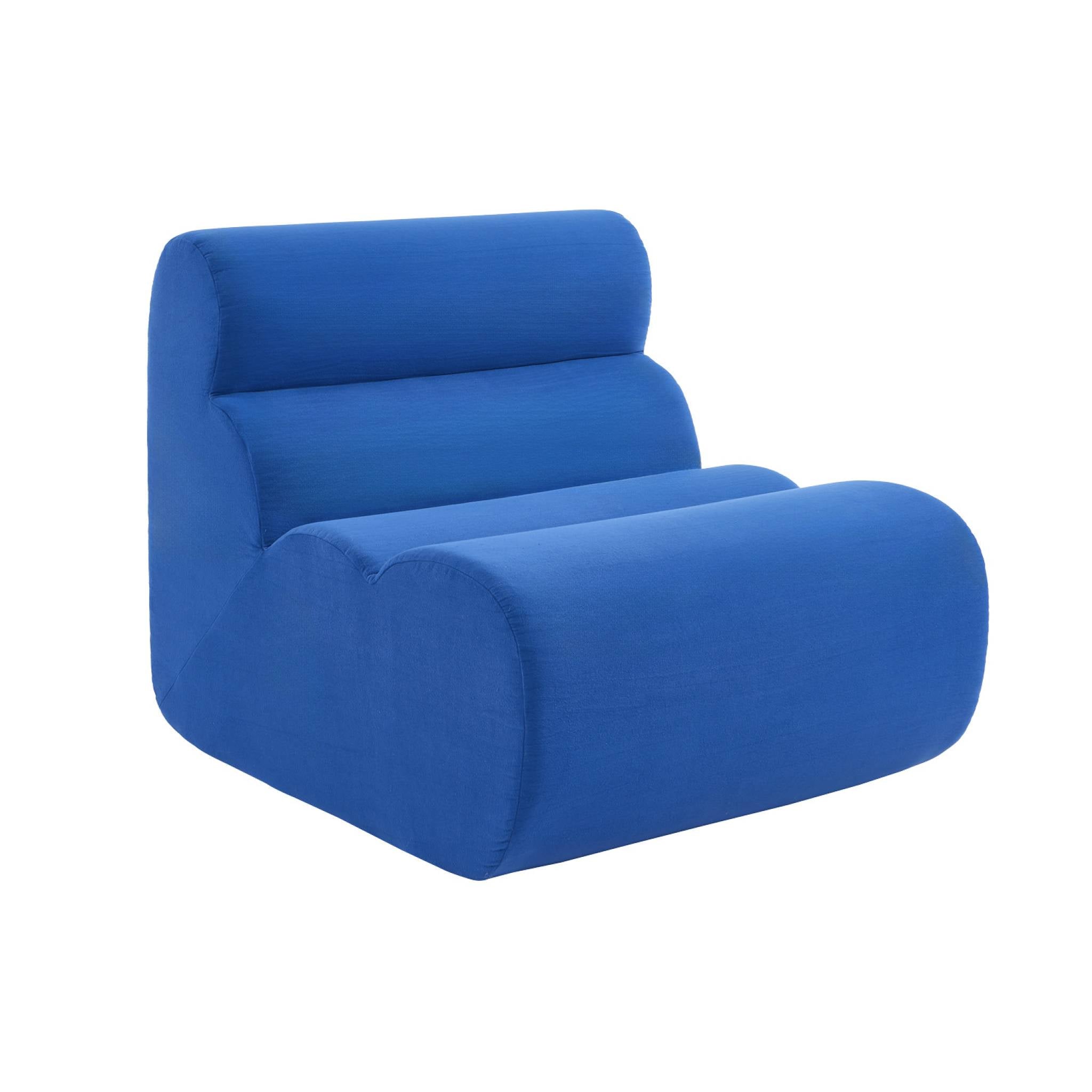 Poltrona tessuto, 1 posto, blu elettrico