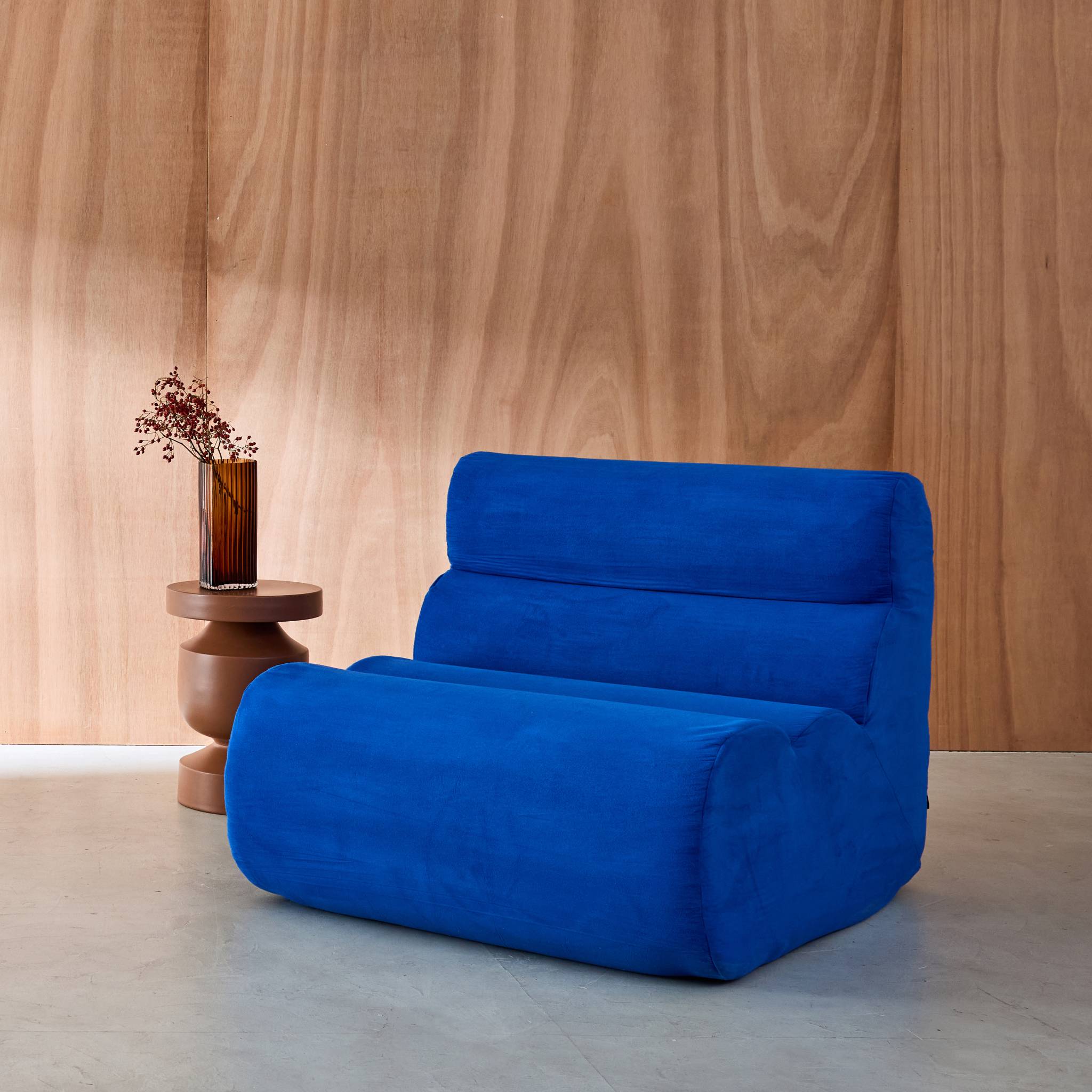 Poltrona tessuto, 1 posto, blu elettrico