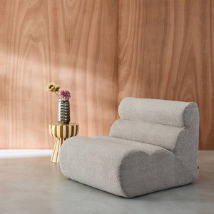 Poltrona bouclé testurizzata, 1 posto, beige