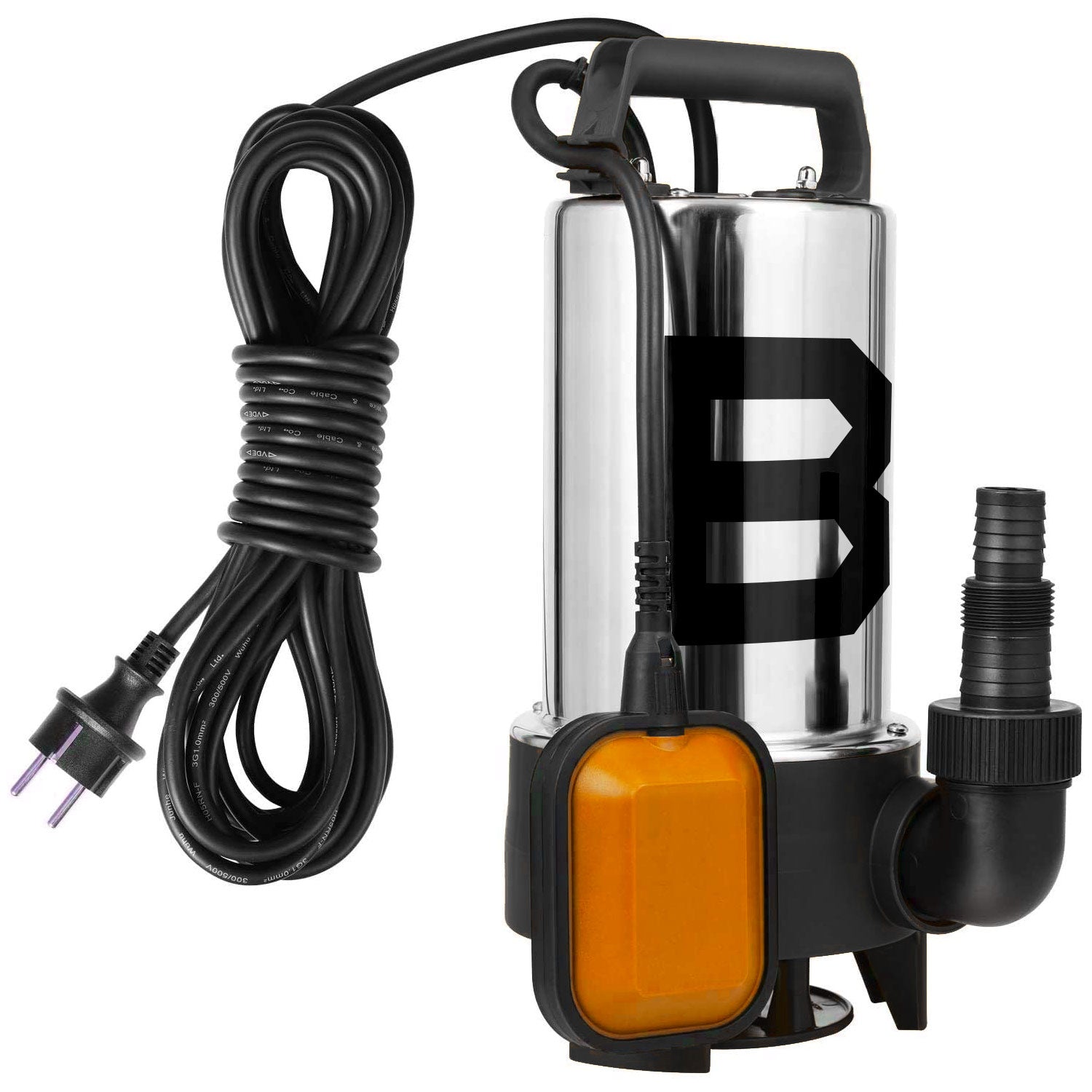 Pompa Sommersa Immersione Acque Chiare E Acque Sporche Drenaggio 550W In Acciaio Inox Certificata Ce