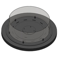 Camino a Bioetanolo da appoggio Inround - Biocamino nero da terra con canna fumaria d.95cm