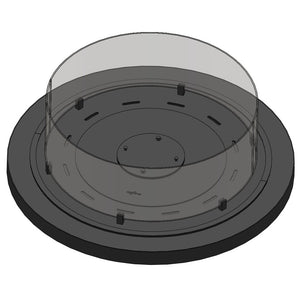 Camino a Bioetanolo da appoggio Inround - Biocamino nero da terra con canna fumaria d.95cm