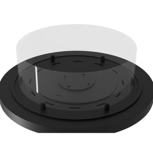 Camino a Bioetanolo da appoggio Inround - Biocamino nero da terra con canna fumaria d.95cm