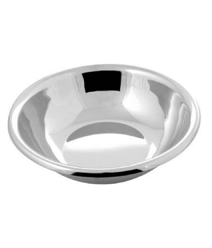 Insalatiera Ciotola Coppa Bacinella Scodella Inox Fondo Piano Cucina 24cm         