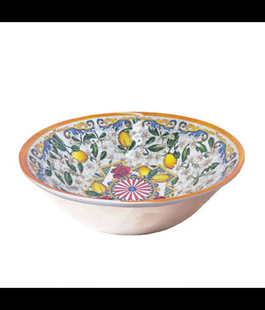 Insalatiera Ciotola Tonda Carretto Siciliano Centro Tavola Decorazione Diam.21cm         