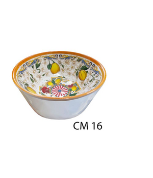 Insalatiera Piccola Ciotola Tonda Carretto Siciliano Centro Tavola Decorazione         