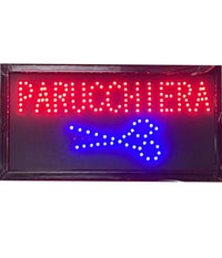Insegna Luminosa A Led Per Parrucchieri Salone Bellezza Con Scritta Parrucchiera         