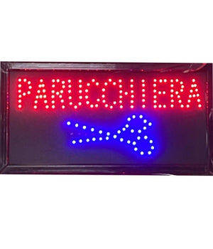 Insegna Luminosa A Led Per Parrucchieri Salone Bellezza Con Scritta Parrucchiera         